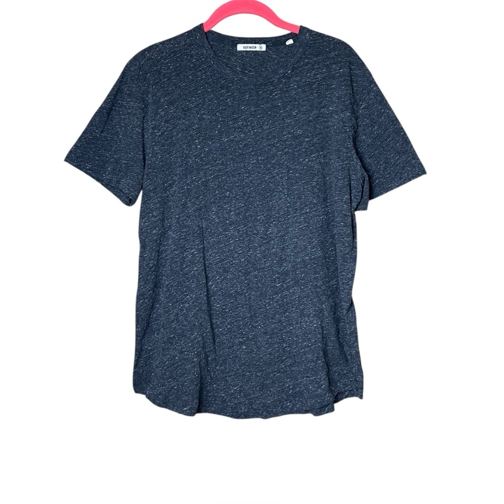 Buck Mason Curved Hem Heather T Shirt Mens Medium Premium Basics Tee